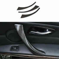 fit for bmw 3 series 2005 2012 real carbon fiber inner door armrest cover trim car modification auto parts