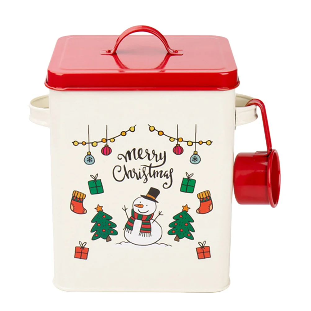 

1 Pc Christmas Candy Container Decorative Bucket Snacks Holder Bucket