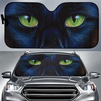 fashion design car accessories dark animals eyes car sun shades universal car windshield covers sun shade durable 2021 hot sale