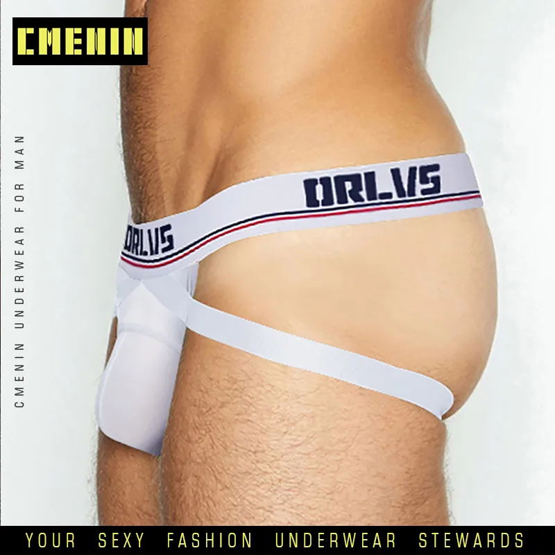 Мужские трусы стринги из хлопка темно синие быстросохнущие с надписью бандаж