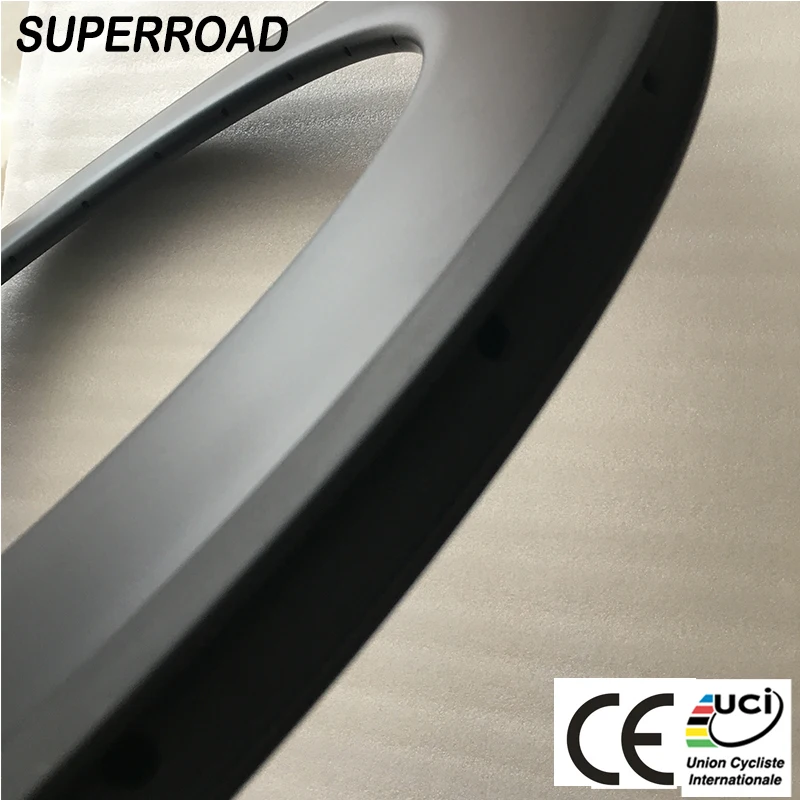 Высокое качество Superroad 28 мм в ширину 88 Deep Road Carbon 700C велосипедные бескамерные диски