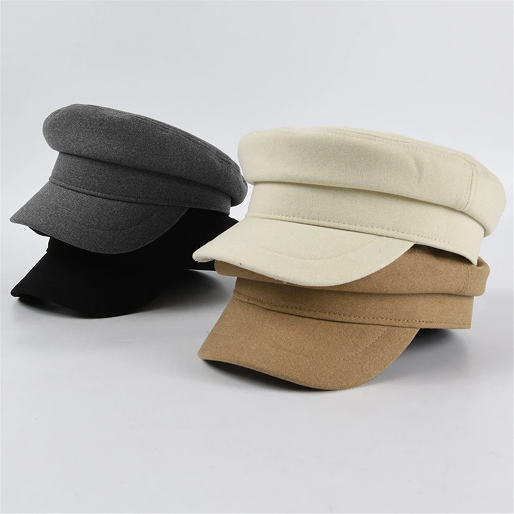 Белые женские шапки BUTTERMERE однотонная военная шапка осень-зима ЯПОНСКИЕ