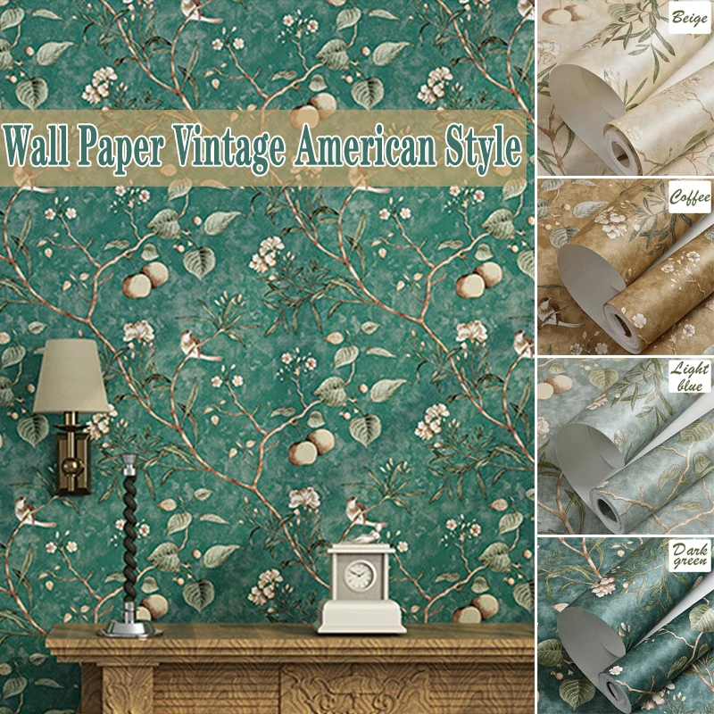 Американские обои в деревенском стиле ретро ностальгия гостиная спальня