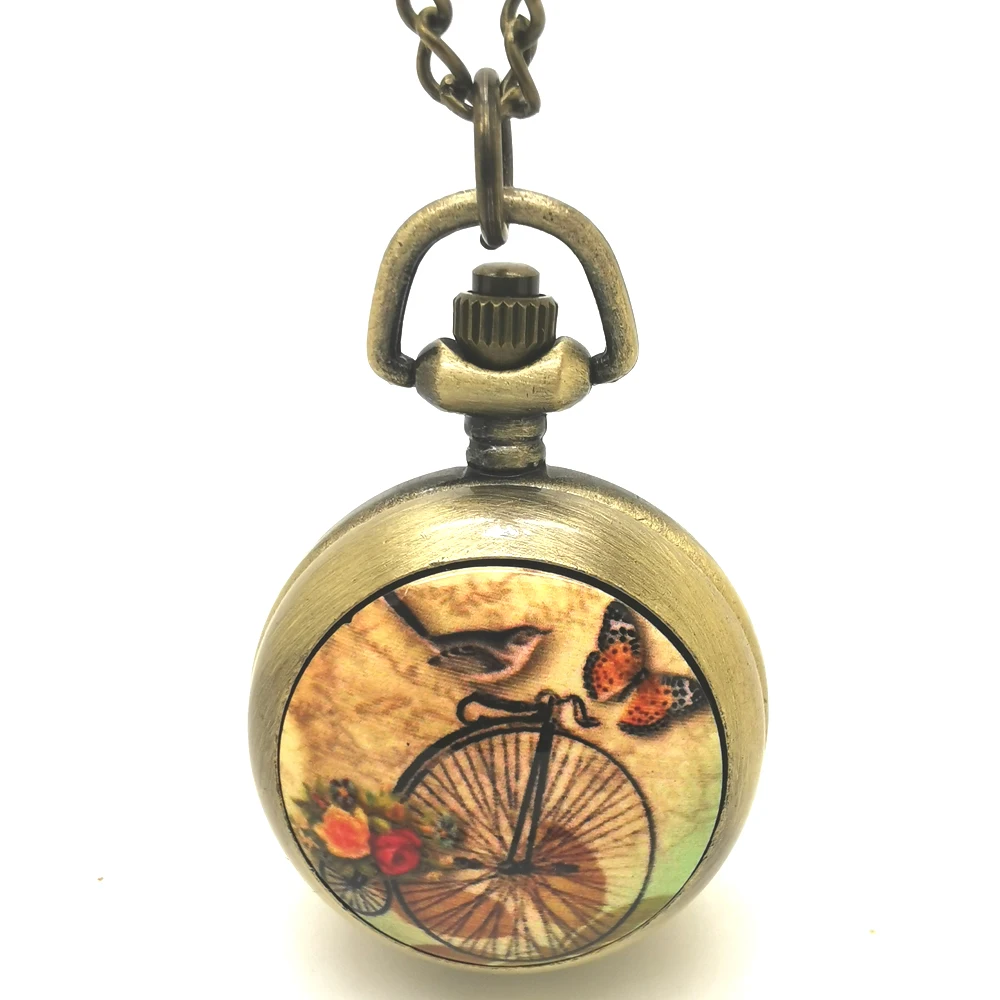 10 шт./лот винтажные эмалевые велосипедные птицы бабочки иконы зеркало кварцевые