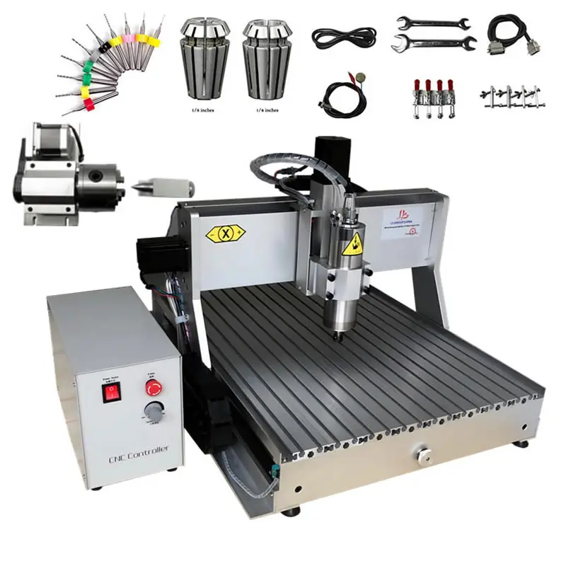 Assembled Woodworking Machine CNC Router 3040 800W 4 Axis Metal PCB Milling USB Parallel | Инструменты