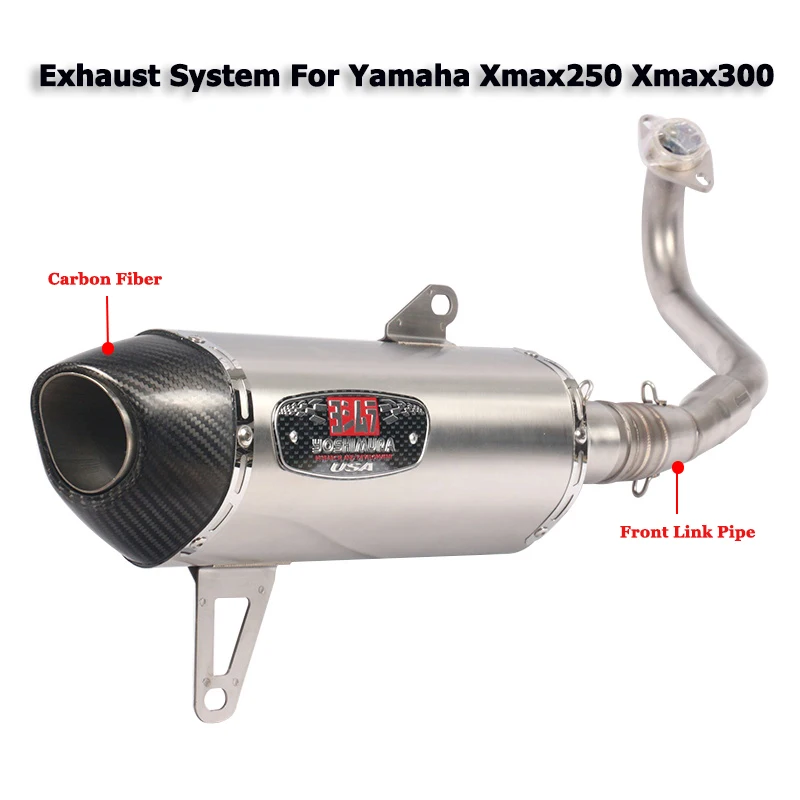 Для Yamaha xmax 300 xmax 250 xmax 400 мотоцикл Yoshimura выхлопная полная система Модифицированная Передняя Mid Link с глушителем