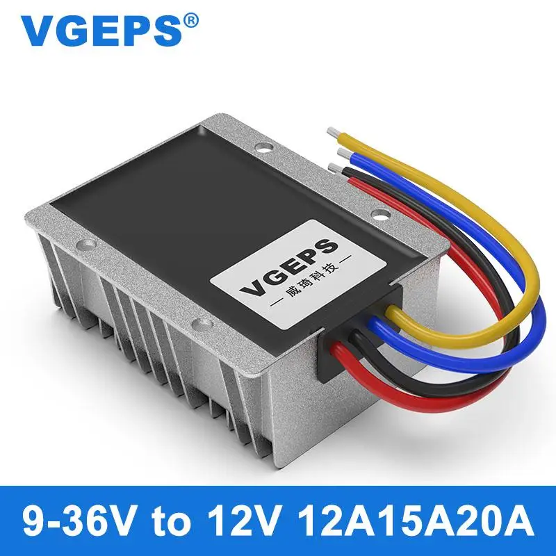 

Fully isolated 9-36V to 12V regulated converter 12V24V to 12V automatic buck-boost DC power module