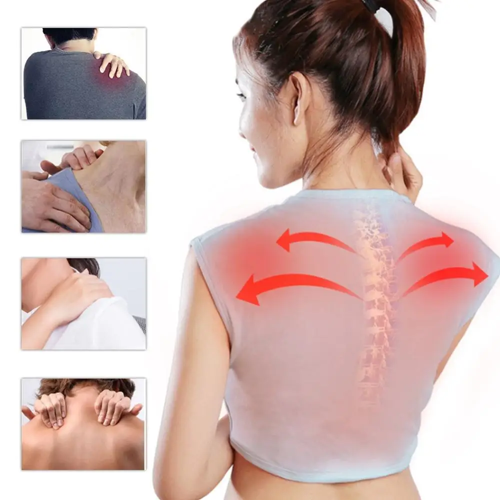 

Infrared Self Heating Hot Compress Magnetic Therapy Tourmaline Waistcoat Vest Back Shoulder Protector for Woman Man Posture Belt