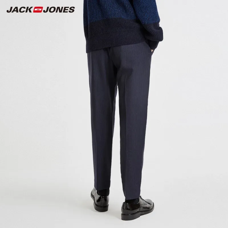 JackJones Men's Smart Casual style Wool Ankle-length pants 218414509 | Мужская одежда