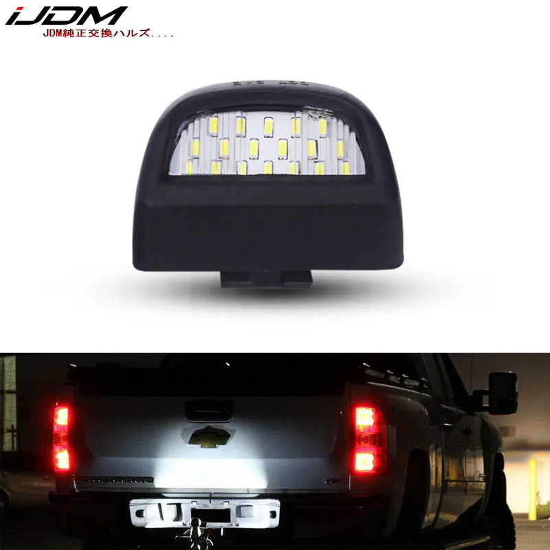 (1) 6000K ксеноновый белый 18SMD OEM полный светодиодный светильник для Chevrolet Silverado GMC Sierra