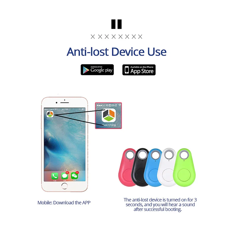 Водонепроницаемый умный мини GPS локатор для домашних животных Противоугонный