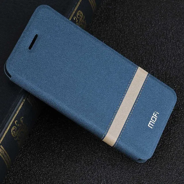 Blue Модный чехол MOFI для Xiao mi 5X, роскошный чехол с магнитной застежкой из искусственной кожи, чехол для Xiaomi mi 5s 5S Plus, чехол на заднюю панель - Цвет: Blue