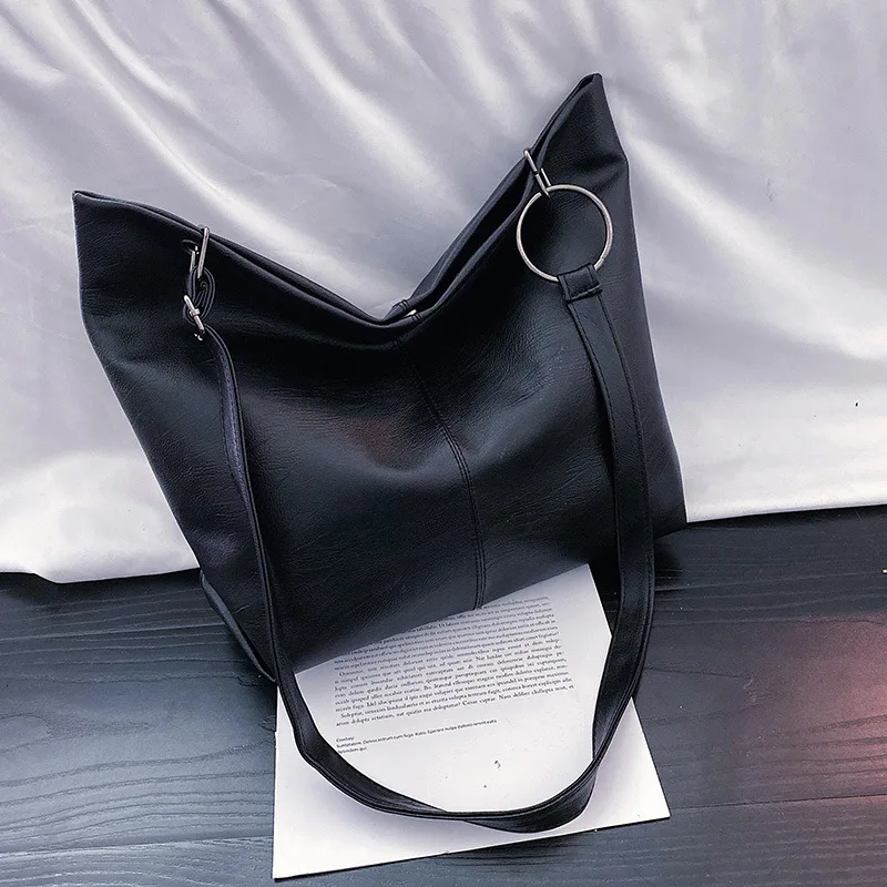 Повседневная Большая Сумка через плечо для женщин 2020 вместительные мягкие сумки