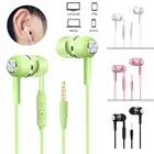 Проводные наушники-вкладыши, Спортивная гарнитура с разъемом 3,5 мм и микрофоном, наушники-вкладыши с басами для телефонов Samsung, IPhone, IPod, Huawei, Xiaomi, ПК, MP3