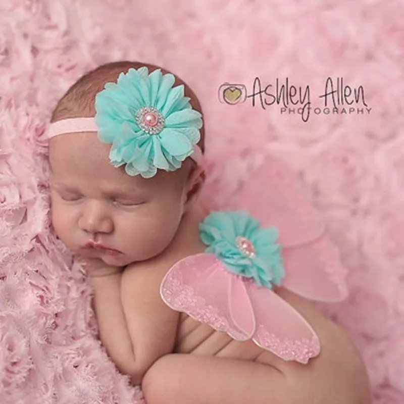 

Baby Photograph Props Child Butterfly Angel Wings Photo Dress Drill Belt