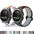 Ремешок для наручных часов 20 мм для Garmin Vivoactive 3 Music Vivomove HR, силиконовый дышащий спортивный браслет для Forerunner 245 645