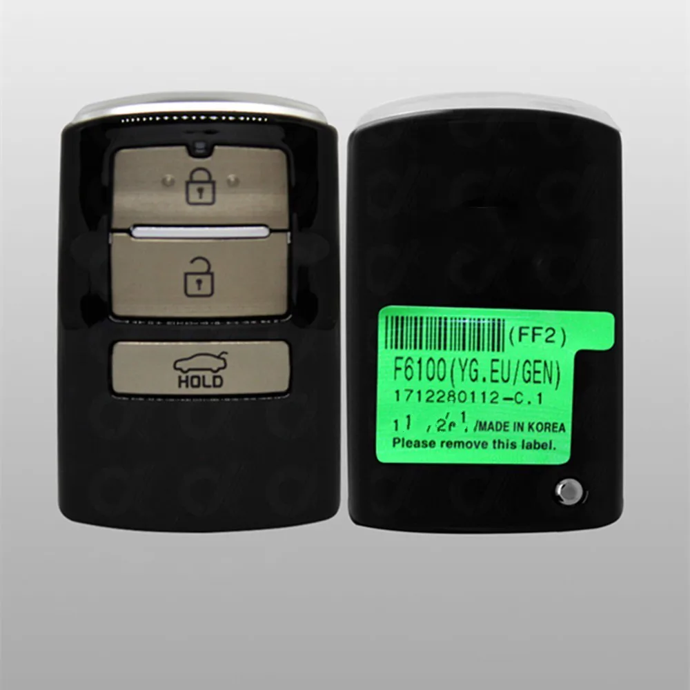 3btn интеллектуальная карта дистанционного управления 433 92 МГц Автомобильный ключ