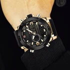 Часы наручные Naviforce Мужские Цифровые, брендовые Роскошные спортивные с ремешком из натуральной кожи, светодиодным дисплеем