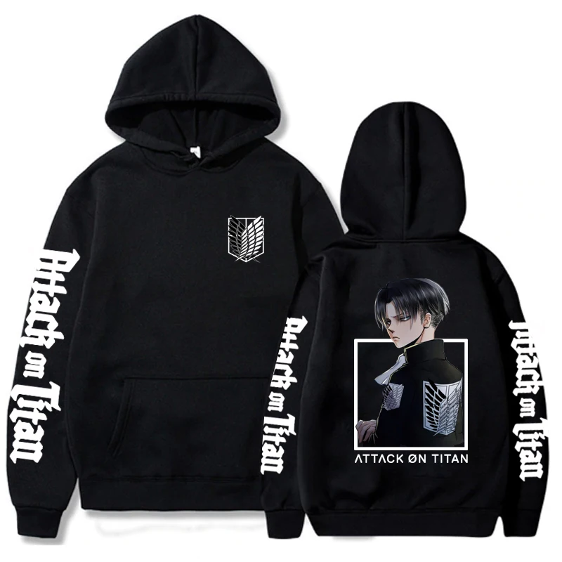 

Hot Anime Hoodie Attack on Titan Fashion Pullovers Tops Hip Hop Unisex