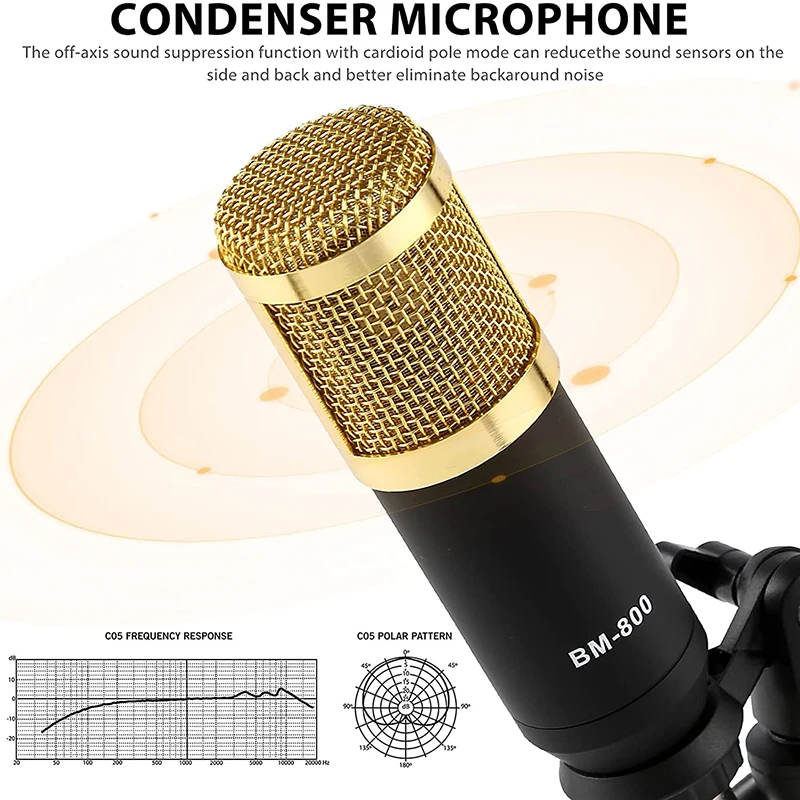 Streaming Microphone Kit with Audio Mixer and Condenser Podcast Set for Livestreaming Podcasting | Электроника