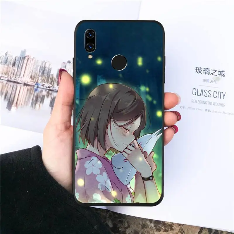 

hotarubi no mori e anime Phone Case For Huawei honor Mate P 10 20 30 40 Pro 10i 9 10 20 8 x Lite Luxury brand shell funda coque