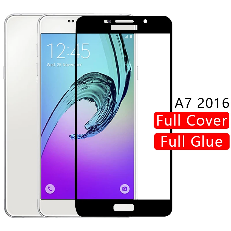 Чехол для samsung a7 2016 чехол из закаленного стекла Защита экрана galaxy a 7 7a a72016 защитный