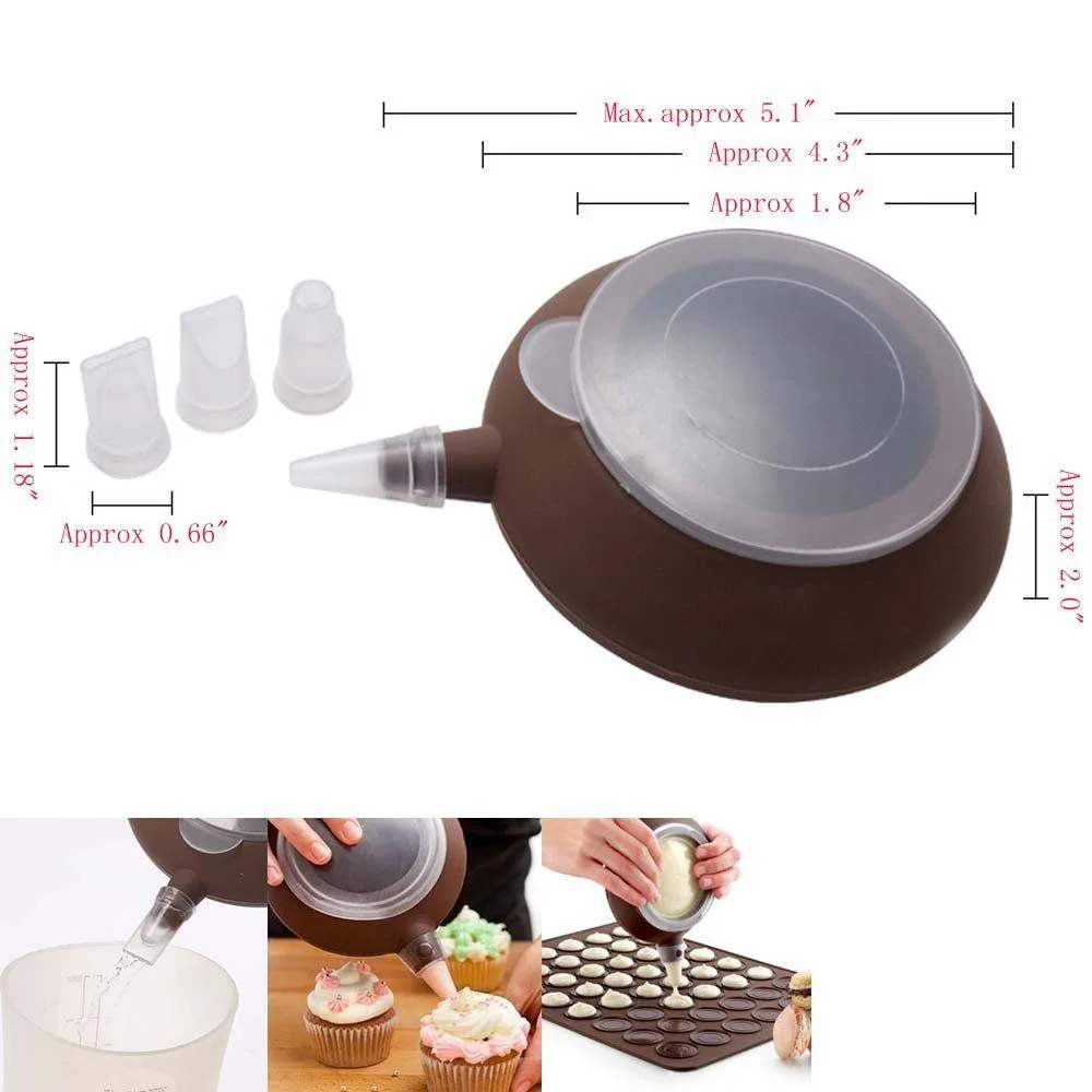 Силиконовая ручка искусственная кожа 5 комплект сопел искусственный десерт