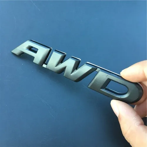 1 шт. 3D металлический AWD логотип эмблема значок кузова автомобиля наклейки для Subaru Honda 4X4 внедорожник декоративный дизайн автомобиля - Название цвета: Big AWD style 2