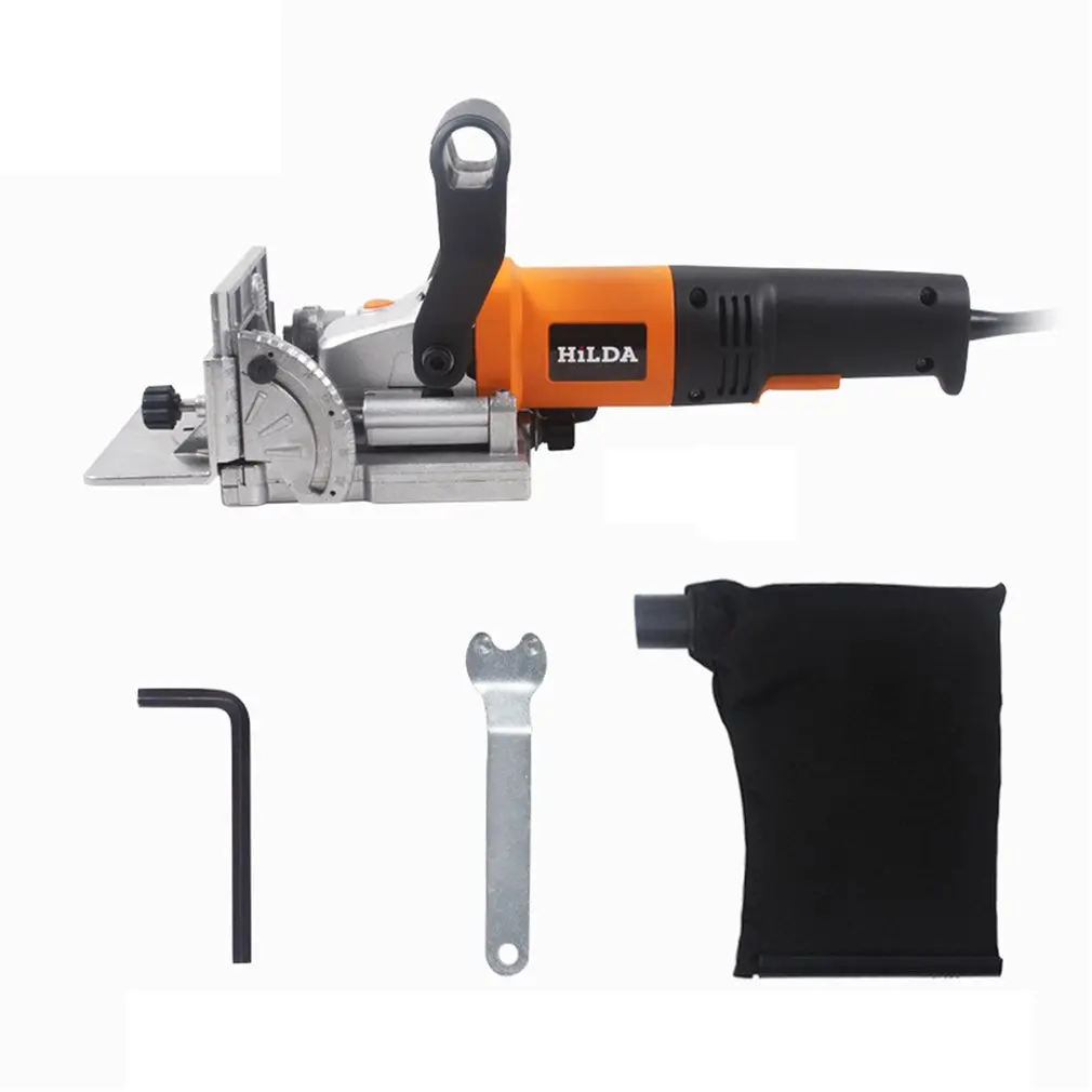 

760W Biscuit Jointer Electric Tool Woodworking Tenoning Machine Biscuit Machine Puzzle Machine Groover Copper Motor EU Plug
