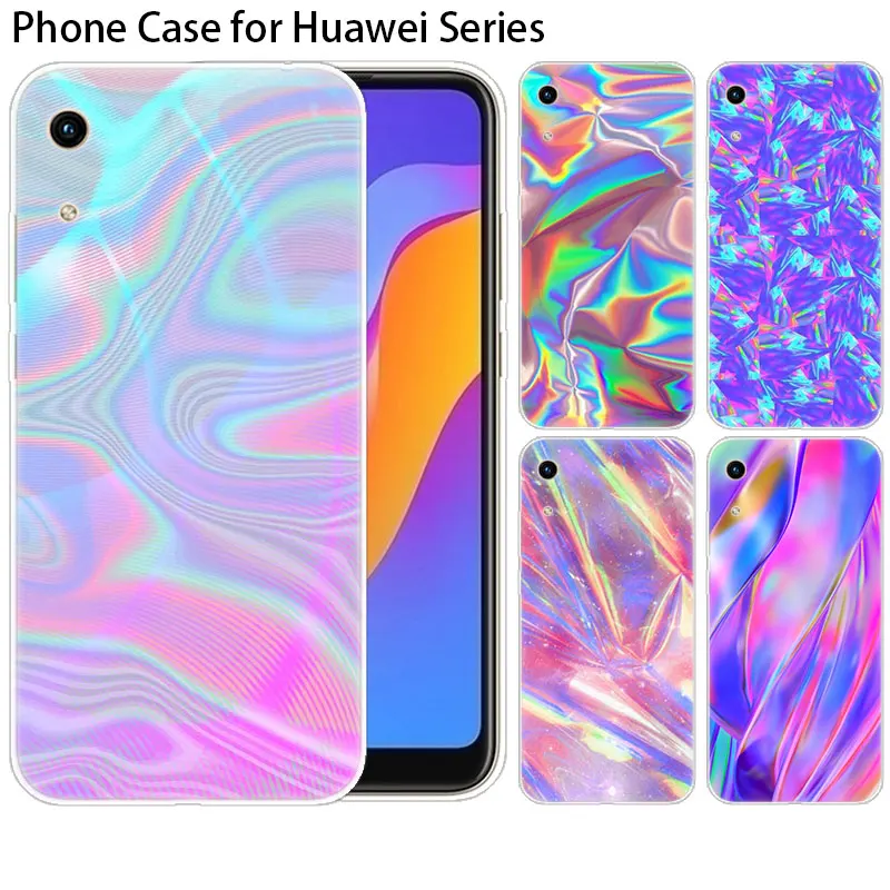 Роскошный Радужный силиконовый чехол для Huawei NOVA 5 5i Mate 30 Lite Y9 Prime P Smart Z Plus 2019 Honor 8S 8A