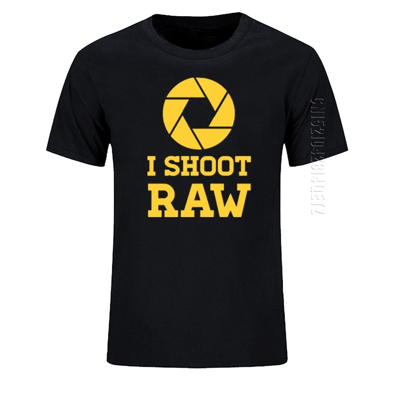 

I Shoot T Shirts Men Tops Photographer O Neck T Shirt Casual Cotton Oversized Photography Men's T-Shirt Summer Tee