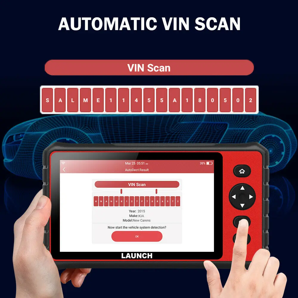 Автомобильный диагностический сканер LAUNCH CRP909 OBD2 Профессиональный OBD 2 подушек