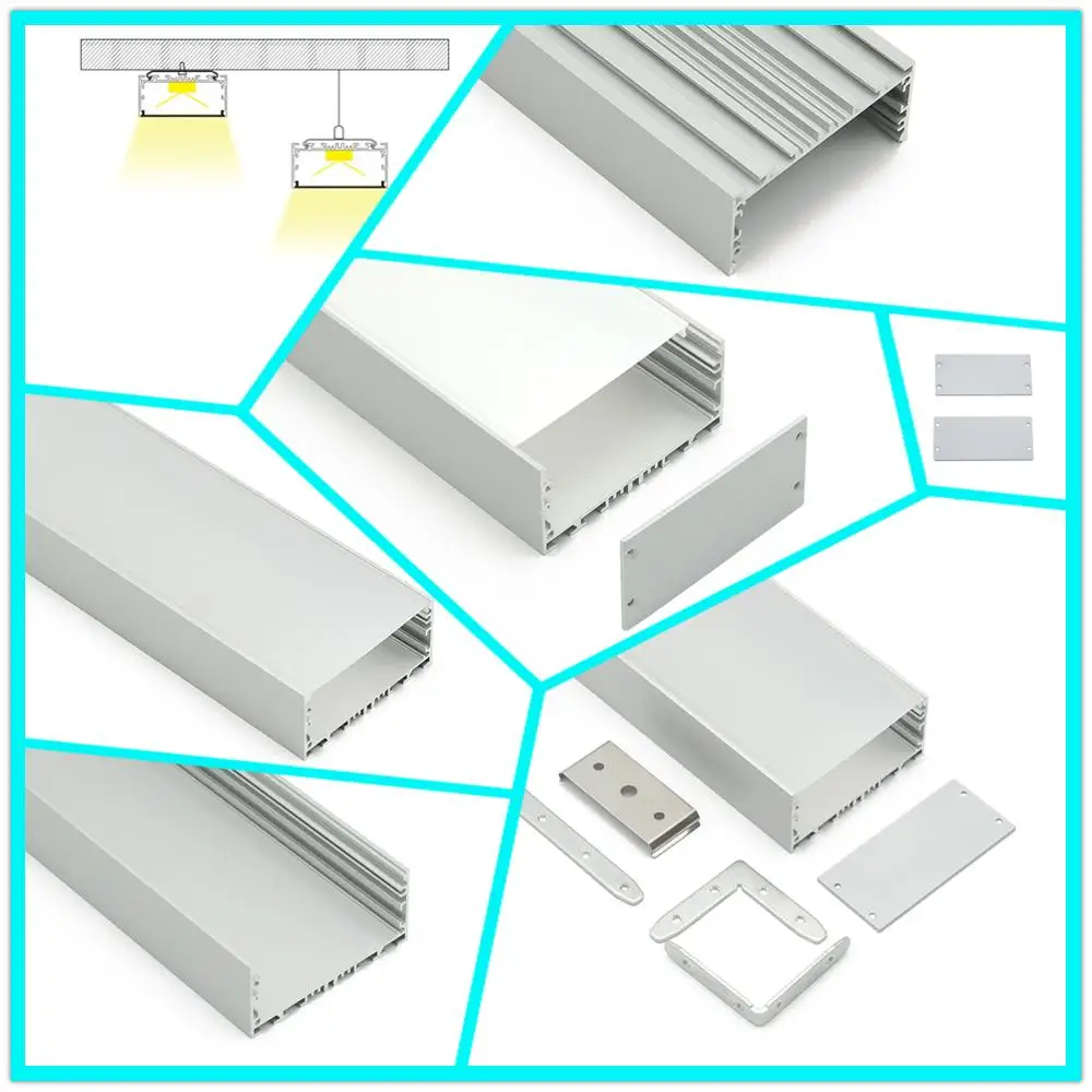 Aluminum alloy suspended linear led light fixture up down | Освещение