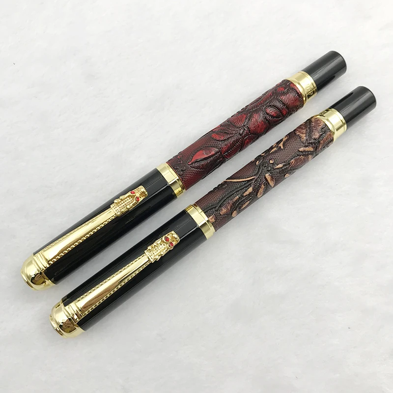 Jinhao Dragon шариковая ручка подарок высокое качество золотой дракон зажим черные