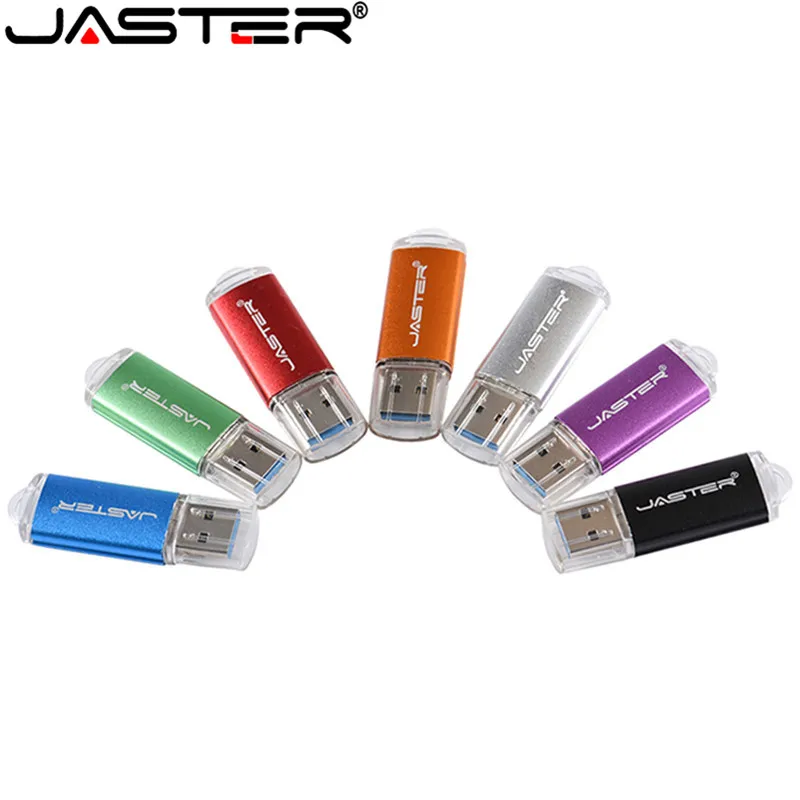 JASTER Metal Real USB 2.0 Flash Drive 4GB 8GB 16GB 32GB 64GB 128GB Memory Sticks with Custom Logo Printing Promotional | Компьютеры и