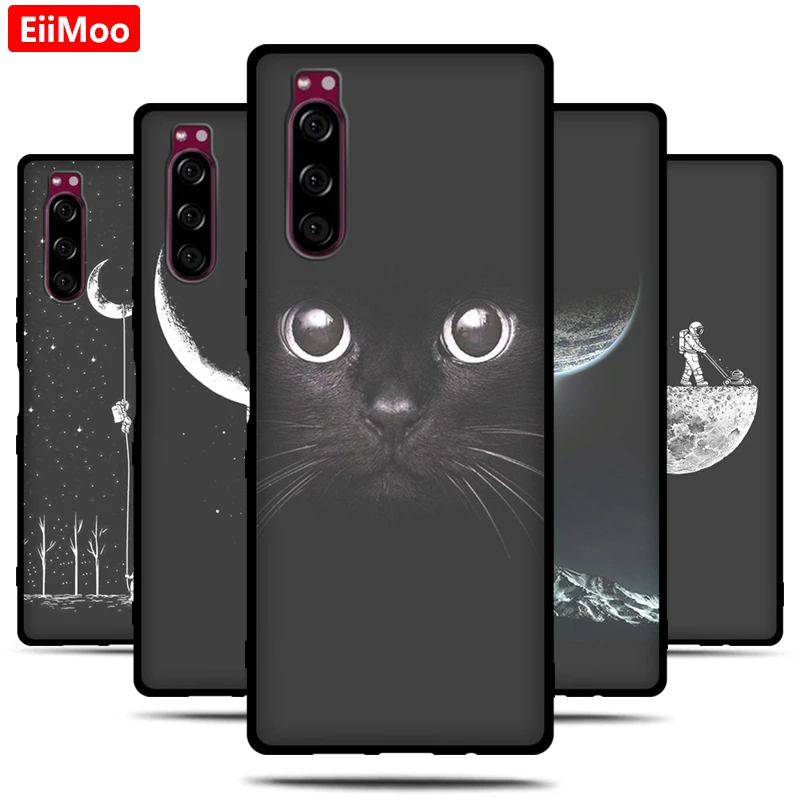 EiiMoo силиконовый чехол для телефона Sony Xperia 5 Xperia5 мультяшная задняя крышка J8210 J8270