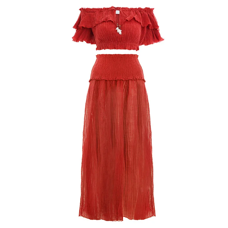 Два повседневных женских костюма из 2 частей Женский костюм без бретелек