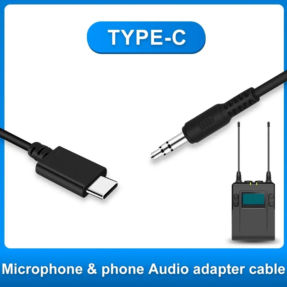 PULUZ 3 5 мм TRRS мужской/женский кабель USB Type-C-USB-C мужской живой микрофон аудио