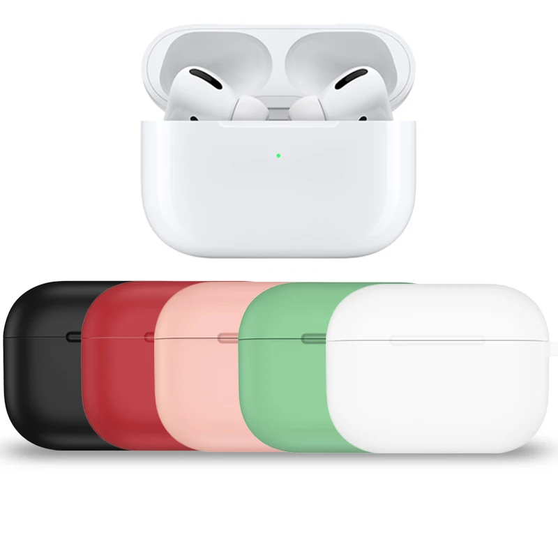 Чехол для Airpods Pro Bluetooth наушники мягкая кожа силиконовый чехол Apple 3 защитный s Funda