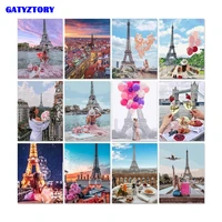 tower scenery painting by numbers adults kids girls hand painted acrylic paint canvas painting wall pictures for living room