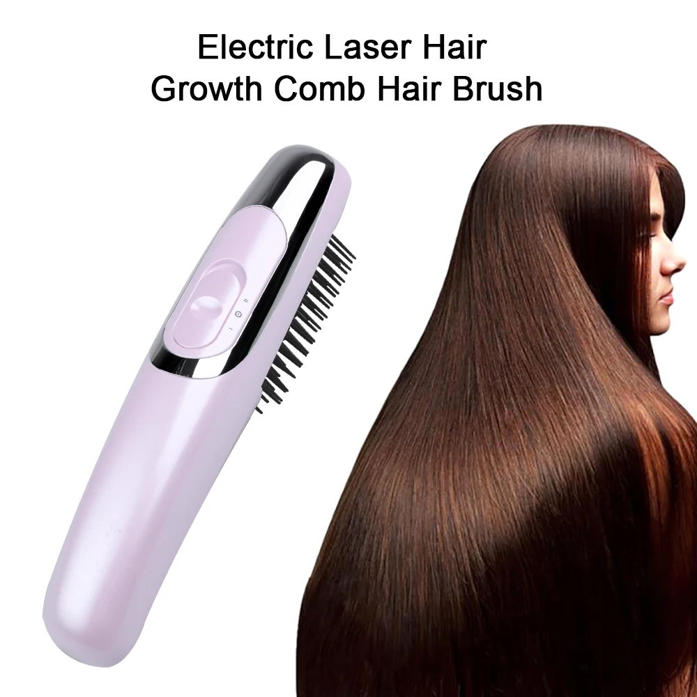 

1pc Negative Ion Electric Laser Hair Growth Comb Antistatic Anti-Hair Loss Scalp Massage Comb Brush Styling Tool
