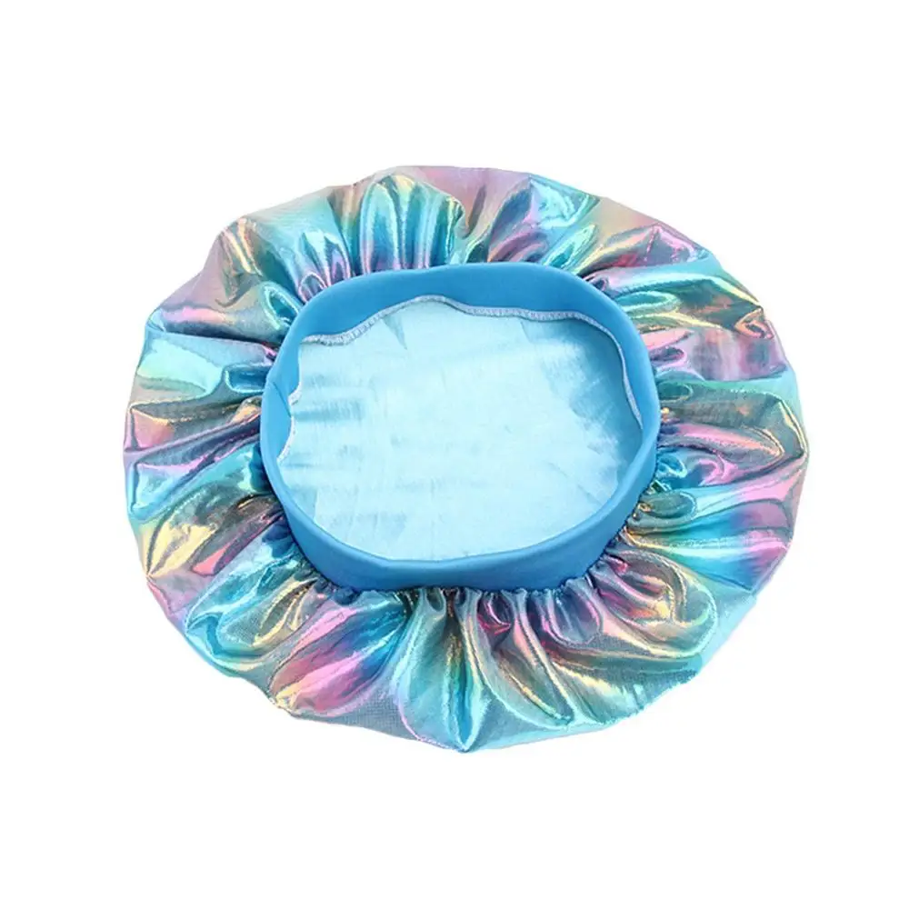 

Women's Satin Solid Wide-brimmed Sleeping Hat Night Sleep Cap Hair Care Bonnet Nightcap For Women Men Unisex Cap bonnet de nuit