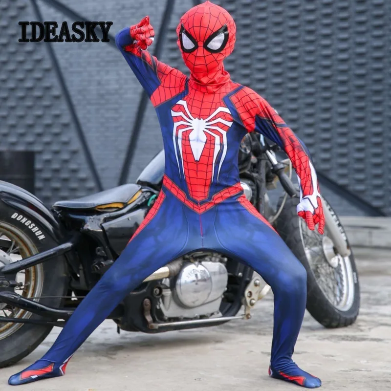 Детский костюм Спайдермен Ps4 взрослый человек паук Insomniac игра косплей вечерние