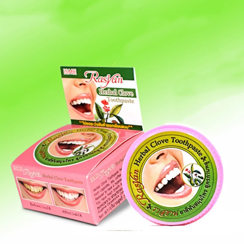 

1pc 25g Herb Mint Tooth Whitening Toothpaste Natural Herbal Clove Tooth paste