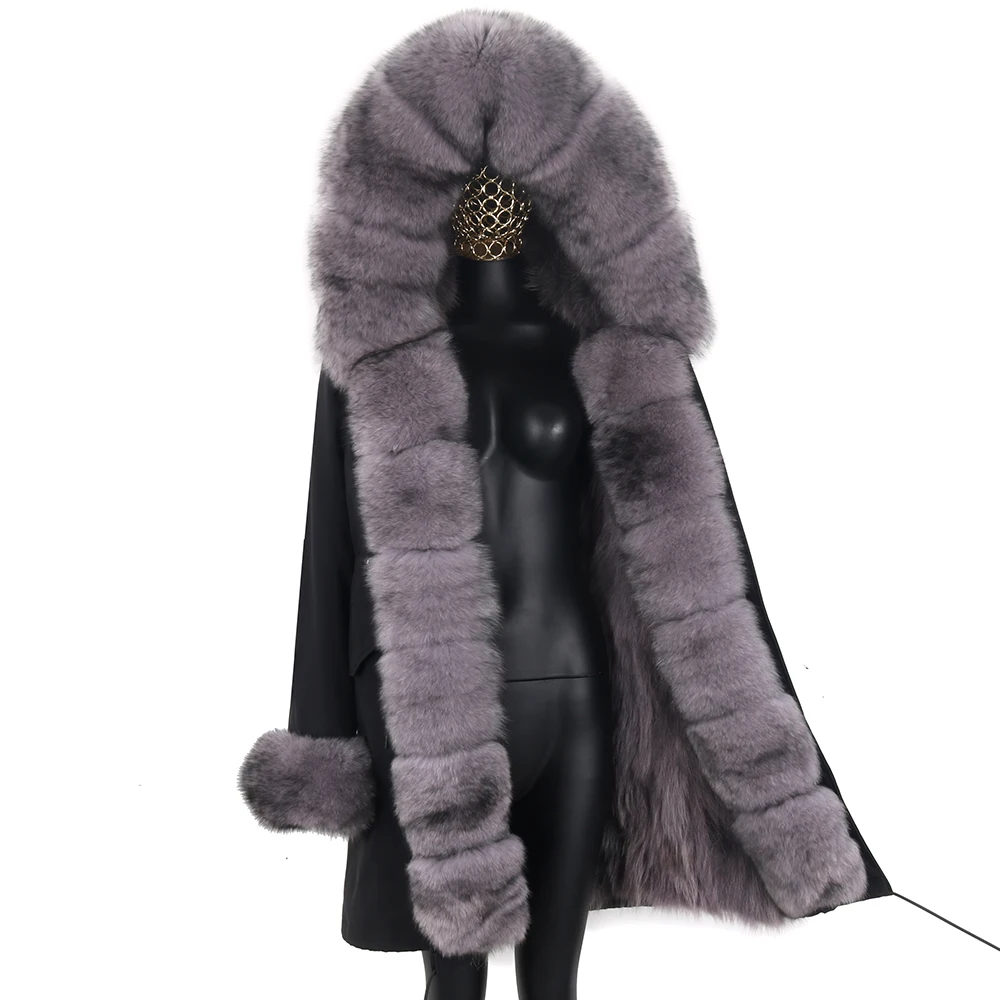Women Winter Jacket Long Waterproof Parkas Thick Warm Real Fur Coat Thick Warm Fur Streetwear Oversized Overcoat Removable