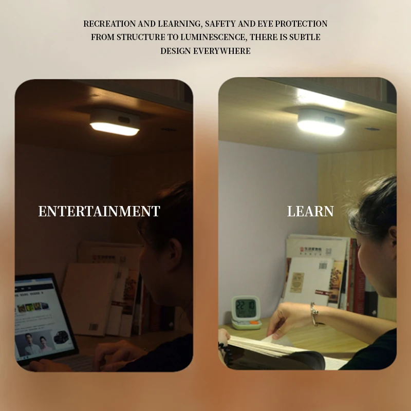 

LED eye protection night light wireless touch dimming USB reading lamp bedroom living room cabinet bathroom lighting table lamps