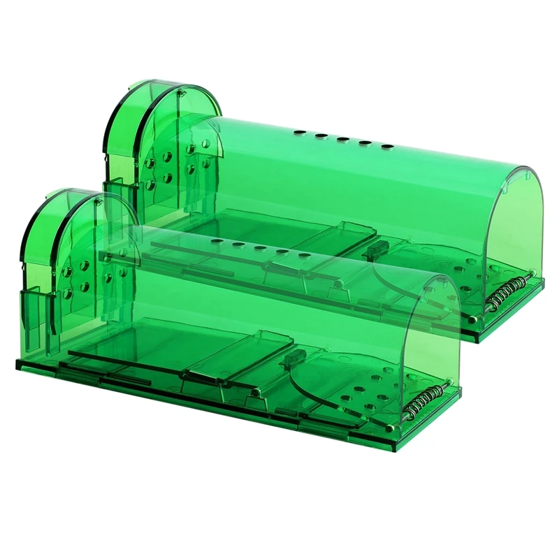 Humane Smart Mouse Trap-2 Pack No Kill Live Catch and Release Traps-Safe Around Kids &amp Pets-Works for Mice Rats Othe |