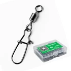 100 шт.кор. 2 # до 14 # рыболовный соединитель, подшипник, вращающийся Вертлюг, инструмент для ловли карпа снасть для приманки на рыболовецкий крючок