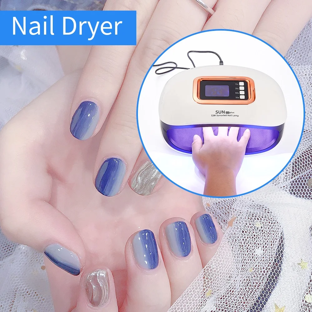 

72W 36 LEDs UV Lamp LED Nail Lamp With Two Hand Lamp Nail Dryer Manicure Curing Nail Gel Polish 10s 30s 60s 99s Auto Sensor