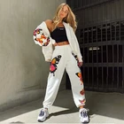 Женский спортивный костюм-двойка с принтом бабочки